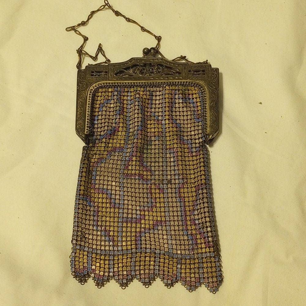 Vintage Whitney and Davis Metal Art Deco Bag